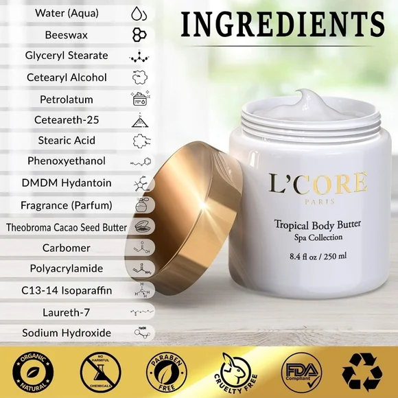 L'CORE PARIS TROPICAL BODY BUTTER - Picture 3 of 3